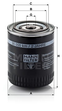Ölfilter MANN S4/RS4 B5