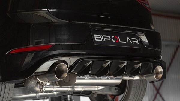 3,5" ECE Klappen Abgasanlage BIPOLAR für VW Golf 7 GTI