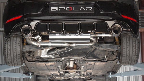 3,5" ECE Klappen Abgasanlage BIPOLAR für VW Golf 7 GTI