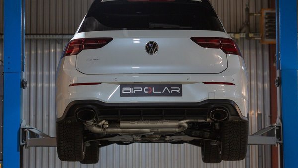 3,5" ECE Klappen Abgasanlage BIPOLAR für VW Golf 8 GTI