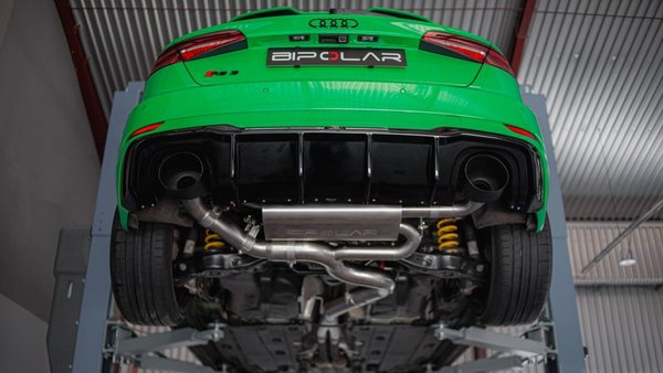 3,5" ECE Klappen Abgasanlage BIPOLAR für Audi RS3 8V