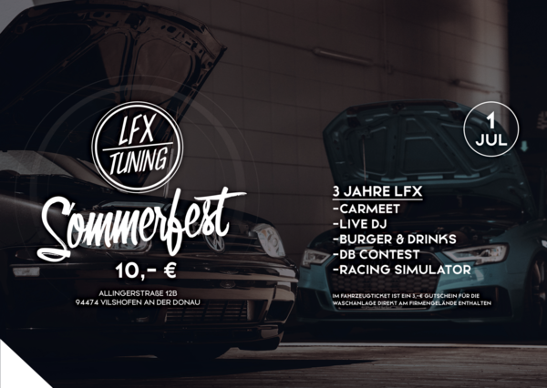 Fahrzeugticket für LFX Sommerfest 01.07.2023