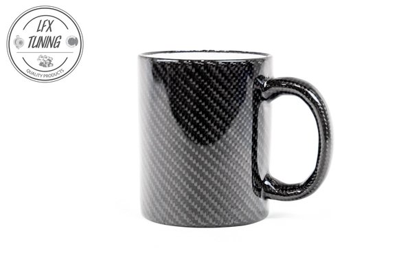 Carbon Kaffeetasse / Rot oder Schwarz
