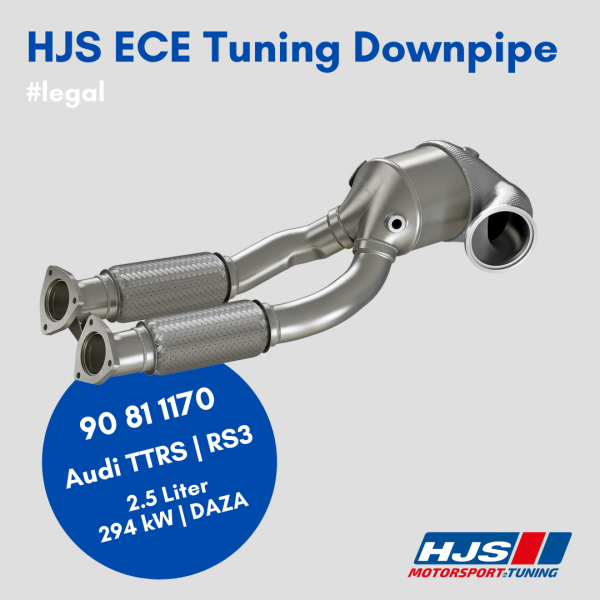 HJS ECE Downpipe Audi RS3 / TT RS 2.5 - Euro 6